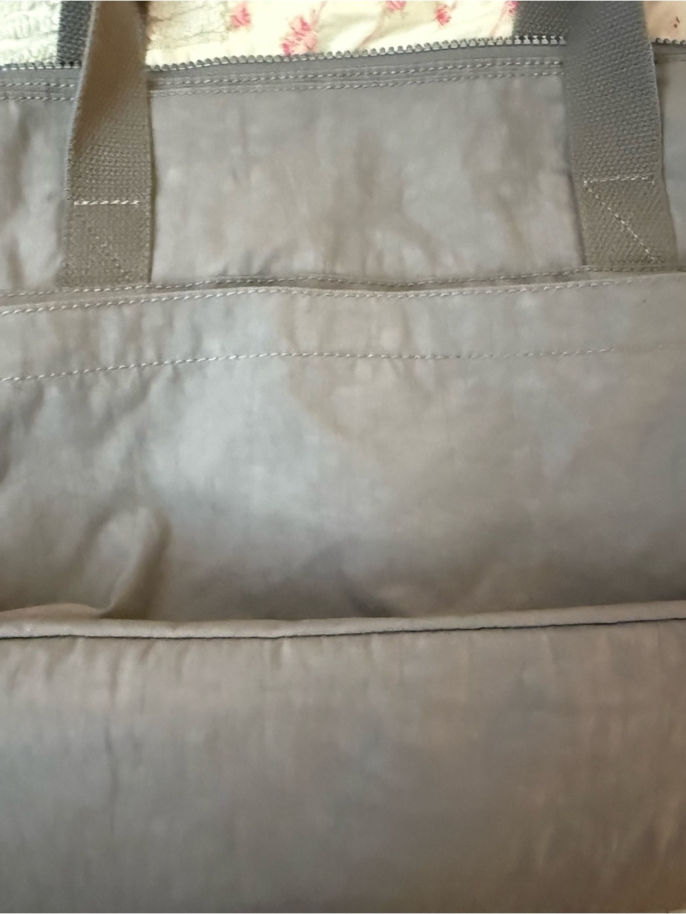 Kipling Neutral Gray Everyday Tote with Front Zip - Picture 9 of 12